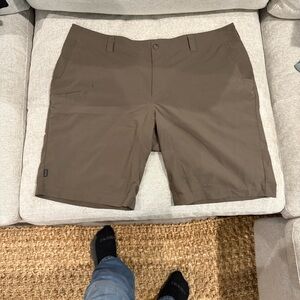5.11 Tactical Men's Dark Brown Flat Front Shorts